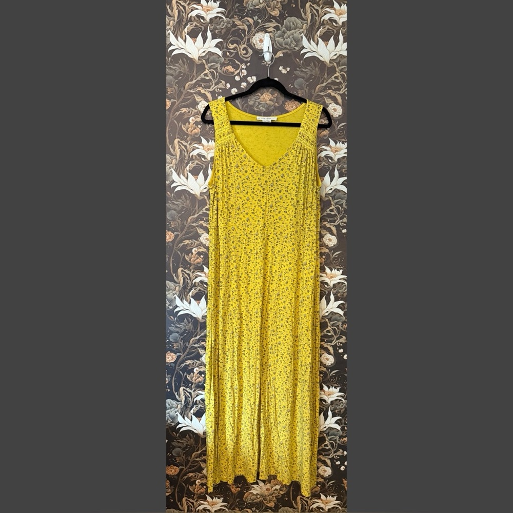 Yellow Floral Maxi Dress